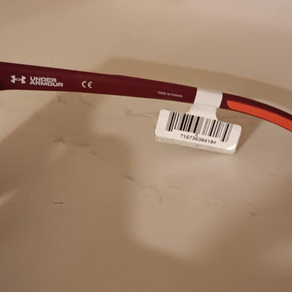 UNDER ARMOUR Sunglasses Infinity Matte Cardinal Burgundy Frame Mirrored Lens NEW - Picture 7 of 8